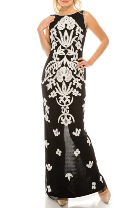 Adrianna Papell - Beaded & Embroidered Evening Dress