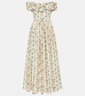 Agua by Agua Bendita Espliego cotton floral maxi dress