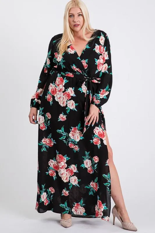 All-Flower Printed Maxi Dress