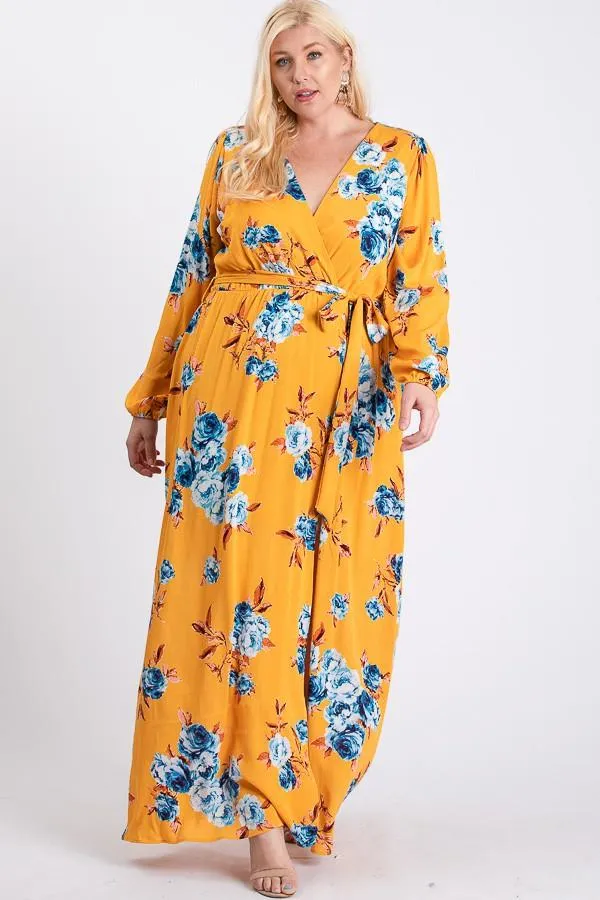 All-Flower Printed Maxi Dress