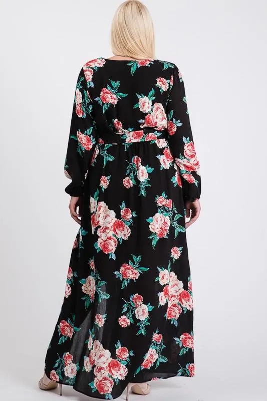 All-Flower Printed Maxi Dress