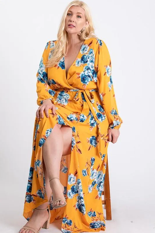 All-Flower Printed Maxi Dress