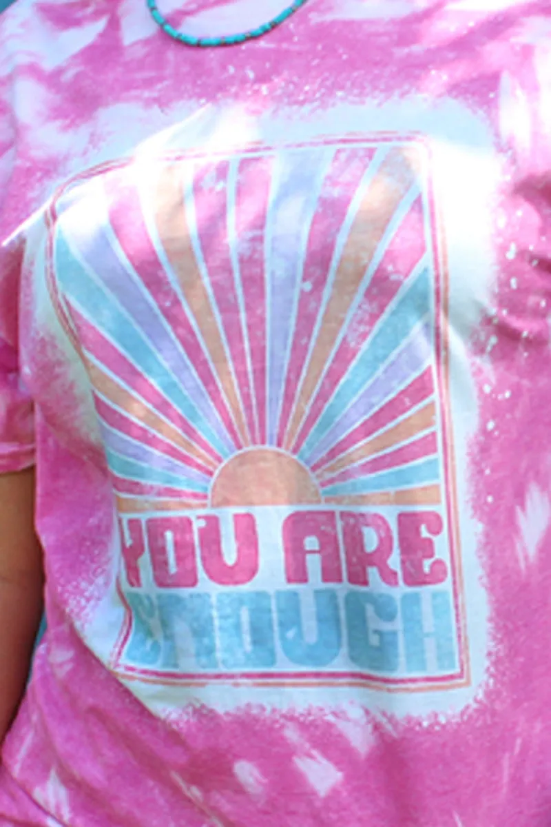 Bleached You Are Enough Softstyle Adult T-Shirt