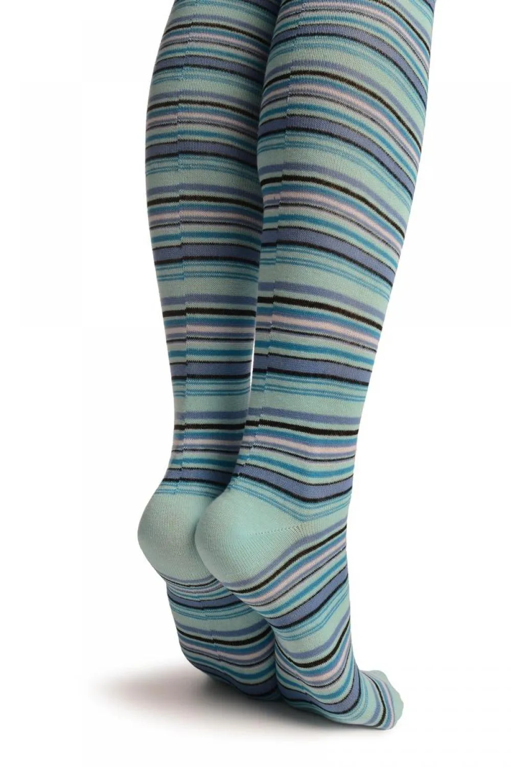 Blue With Purple & Black Thing Stripes