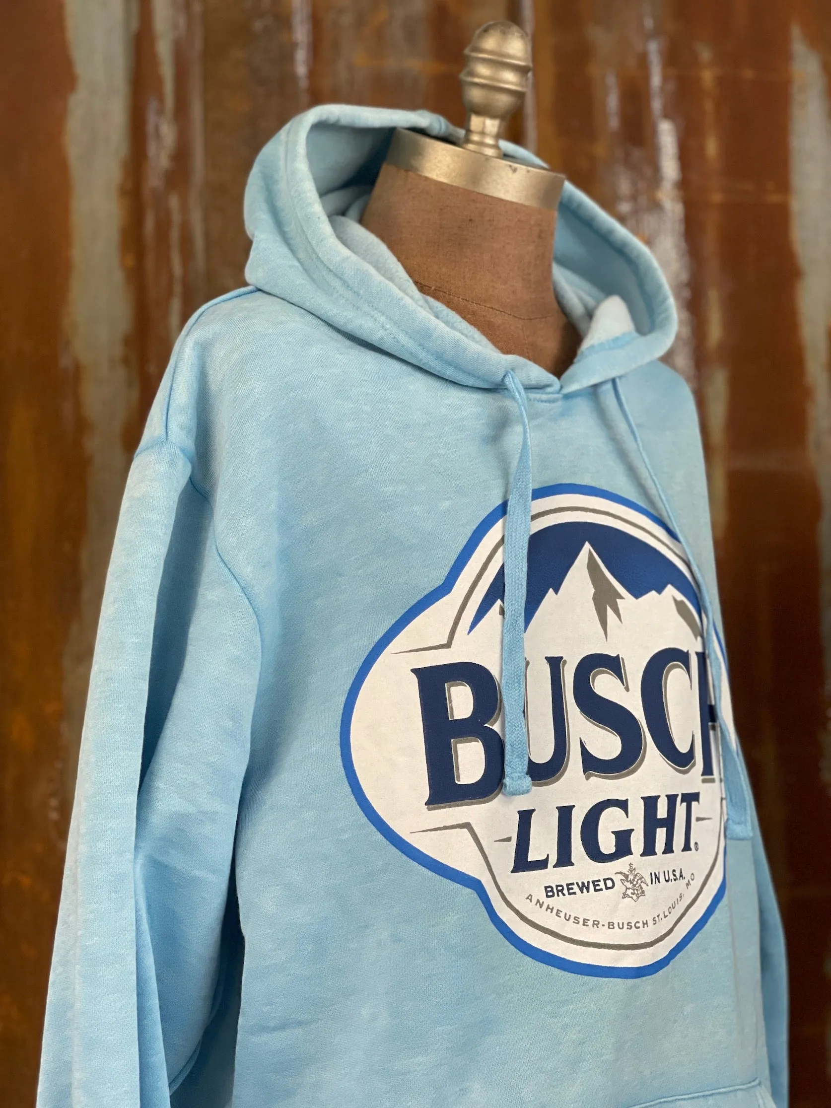 Busch Light Hoodie- Sky Blue