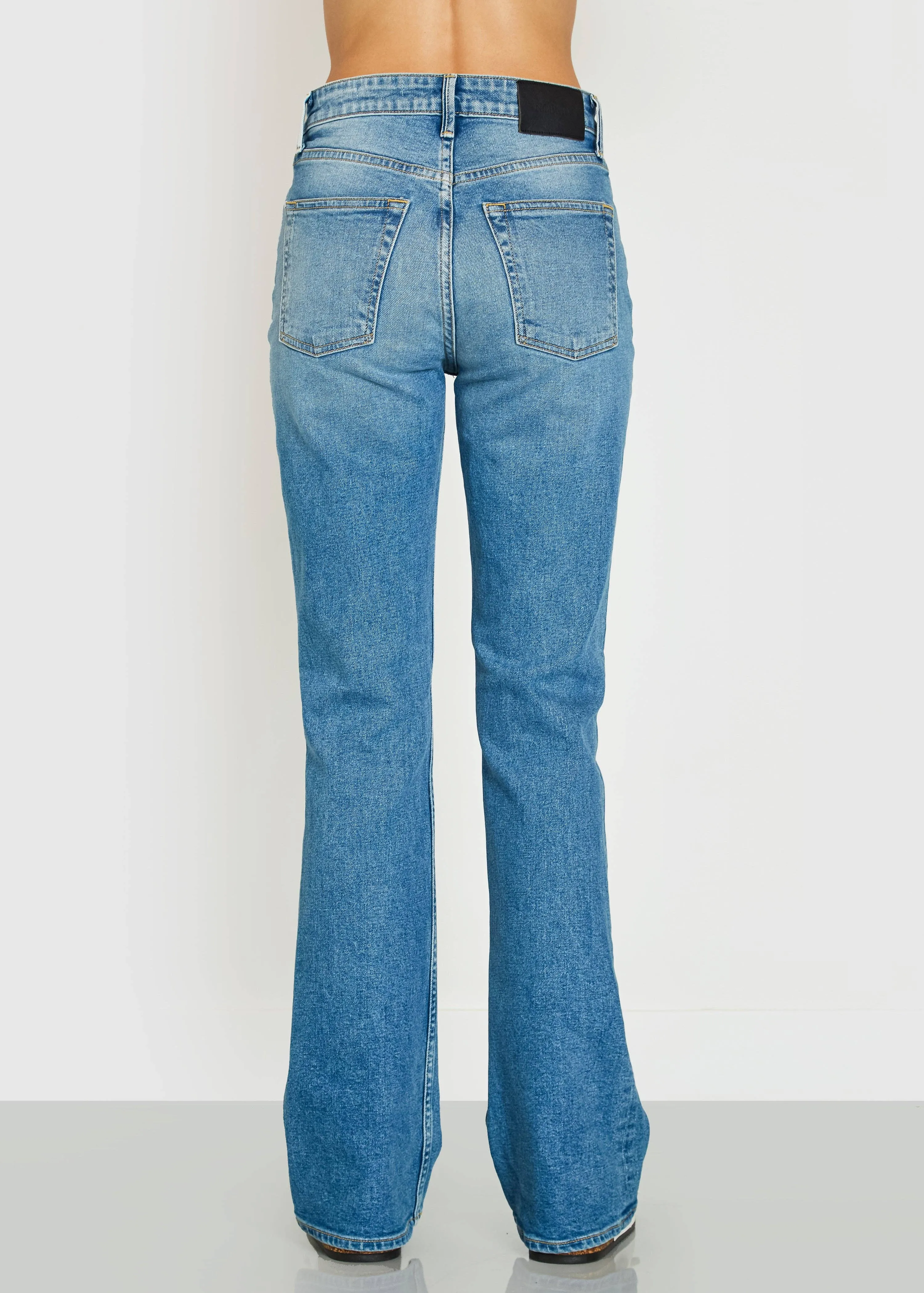 Celine High Rise Bootcut Jeans - Gretna Wash