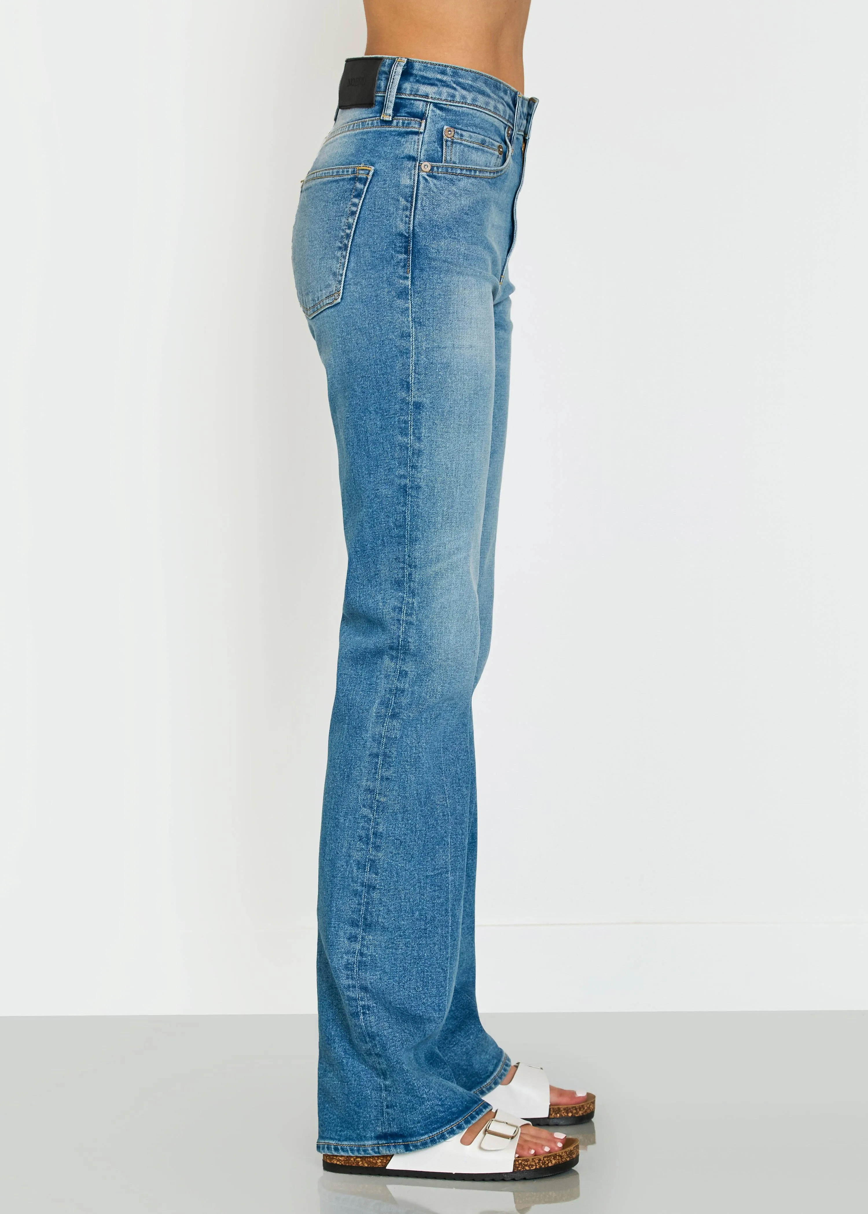 Celine High Rise Bootcut Jeans - Gretna Wash