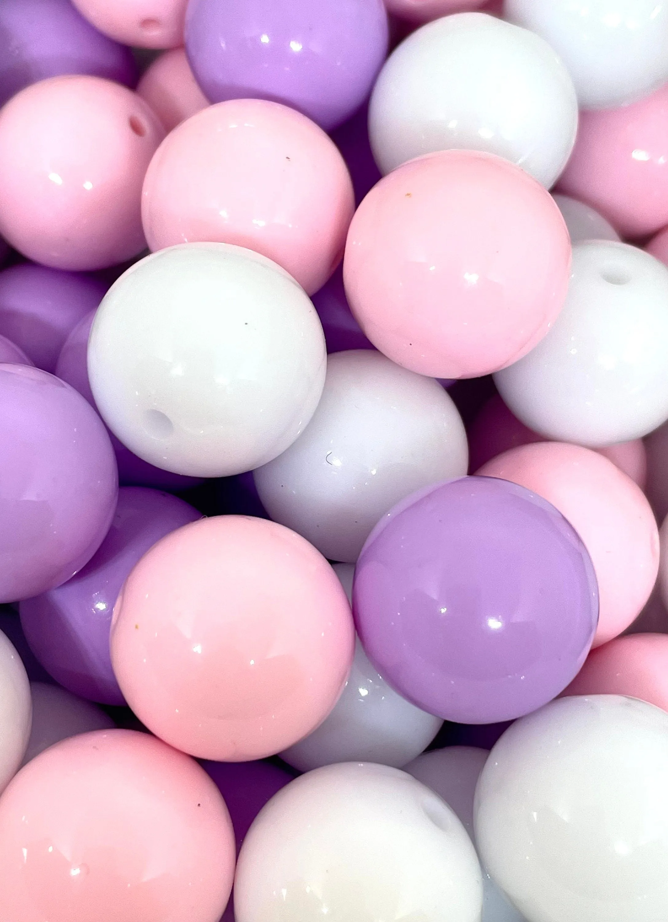 Chunky Cutie Pastel Bubblegum Beads for Jewelry Making, Kawaii Beads, Statement Beads, Chunky Beads, Pastel Beads, 20mm
