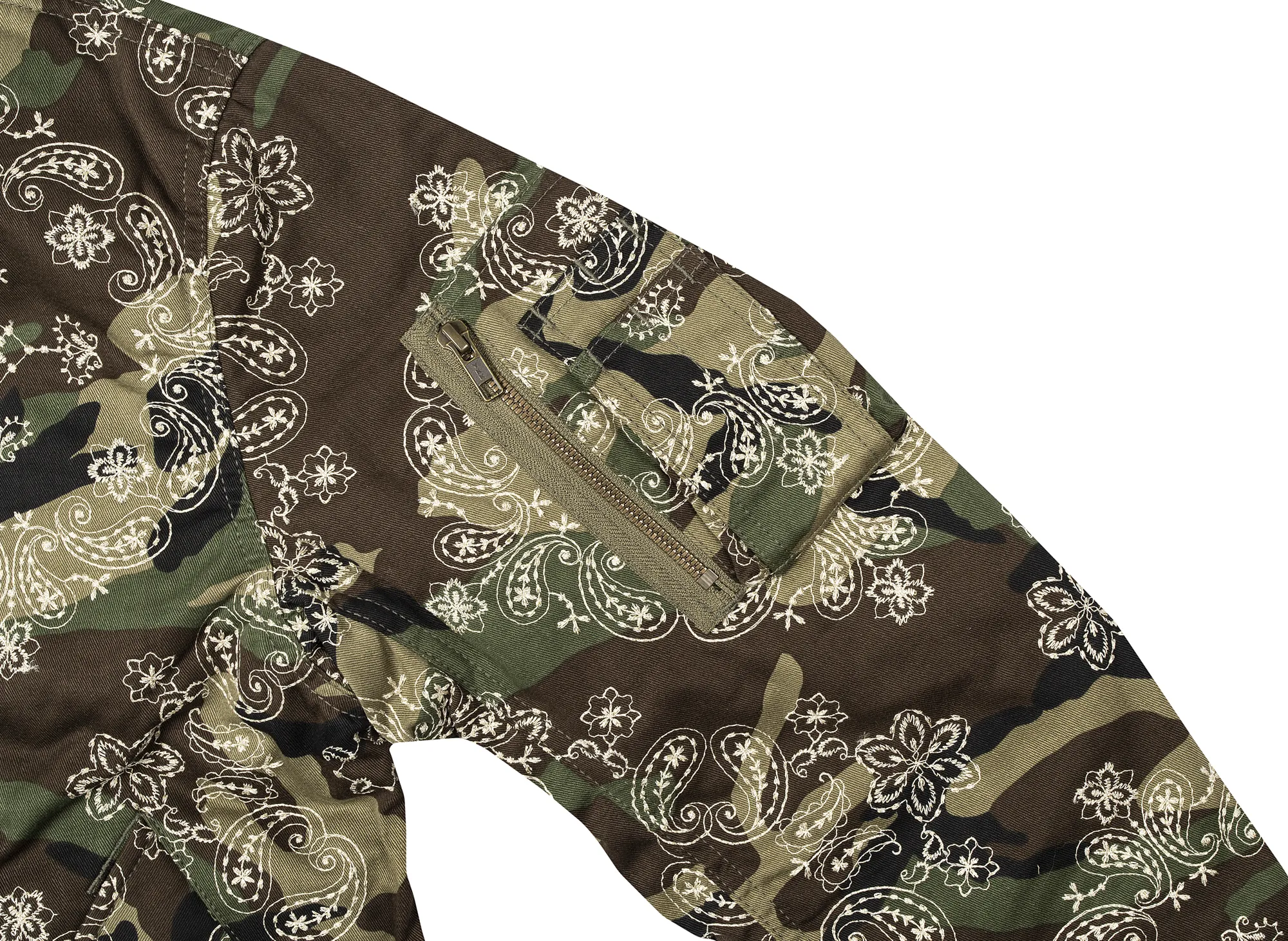 Clot Embroider Paisley Camo MA-1
