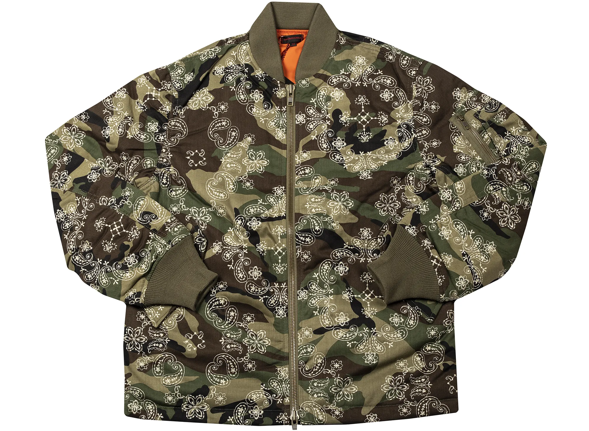 Clot Embroider Paisley Camo MA-1