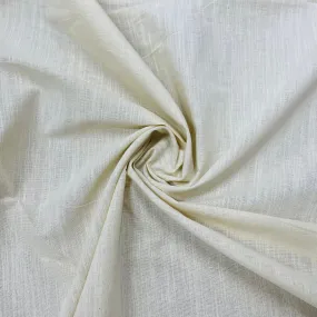 Cream Solid 20 x 20 Slub Fabric