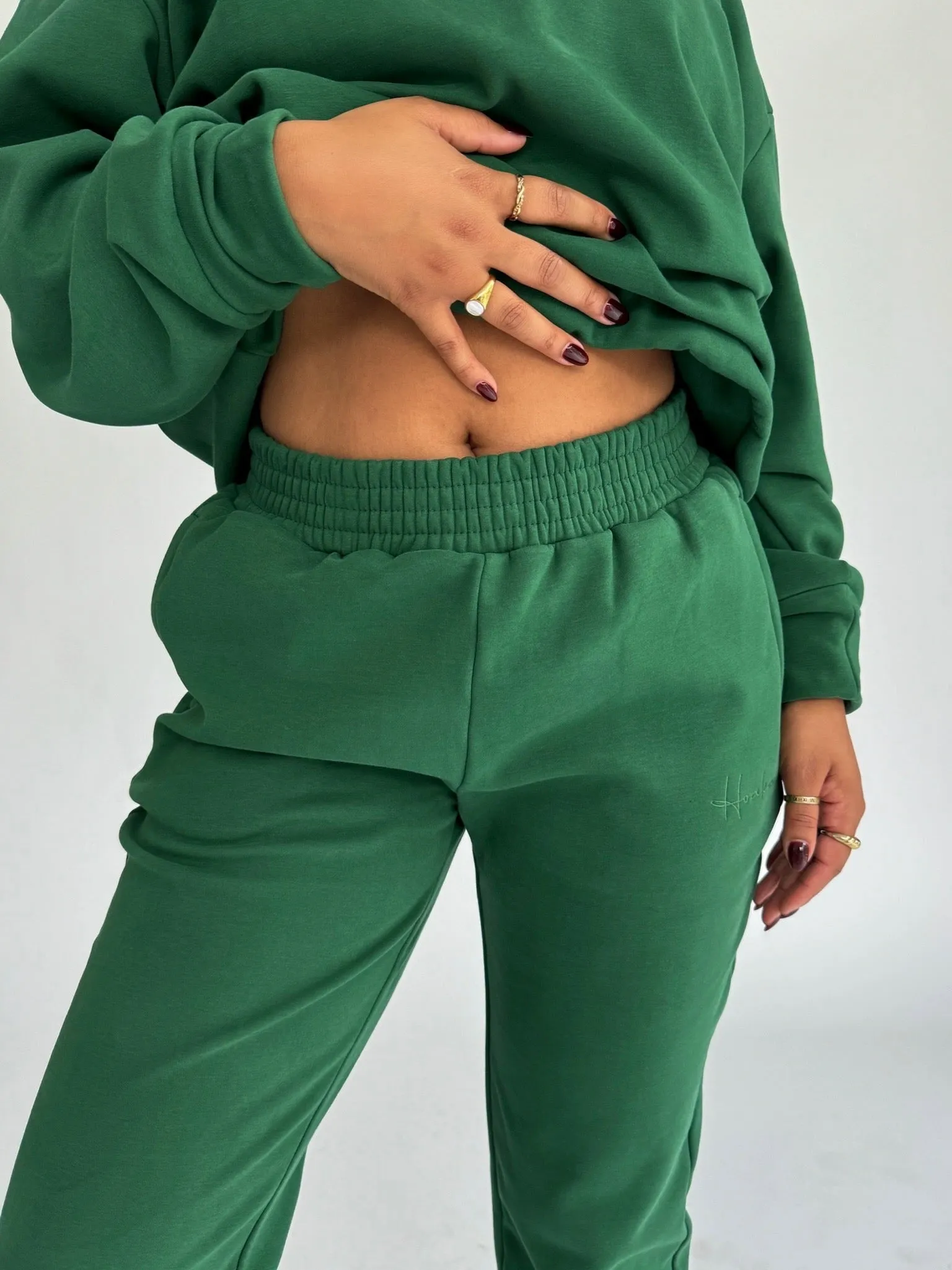 Dark Green Comfy Joggers