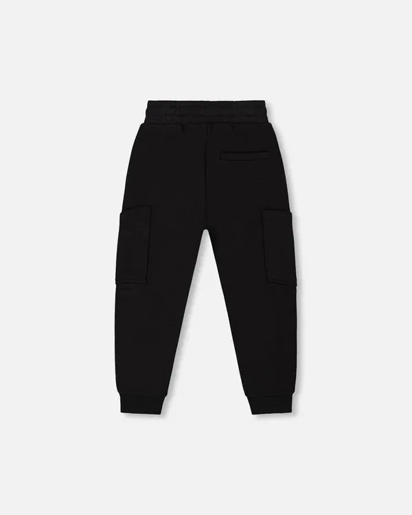 Deux Par Deux Boys French Terry Pant   G30U23   Anthracite