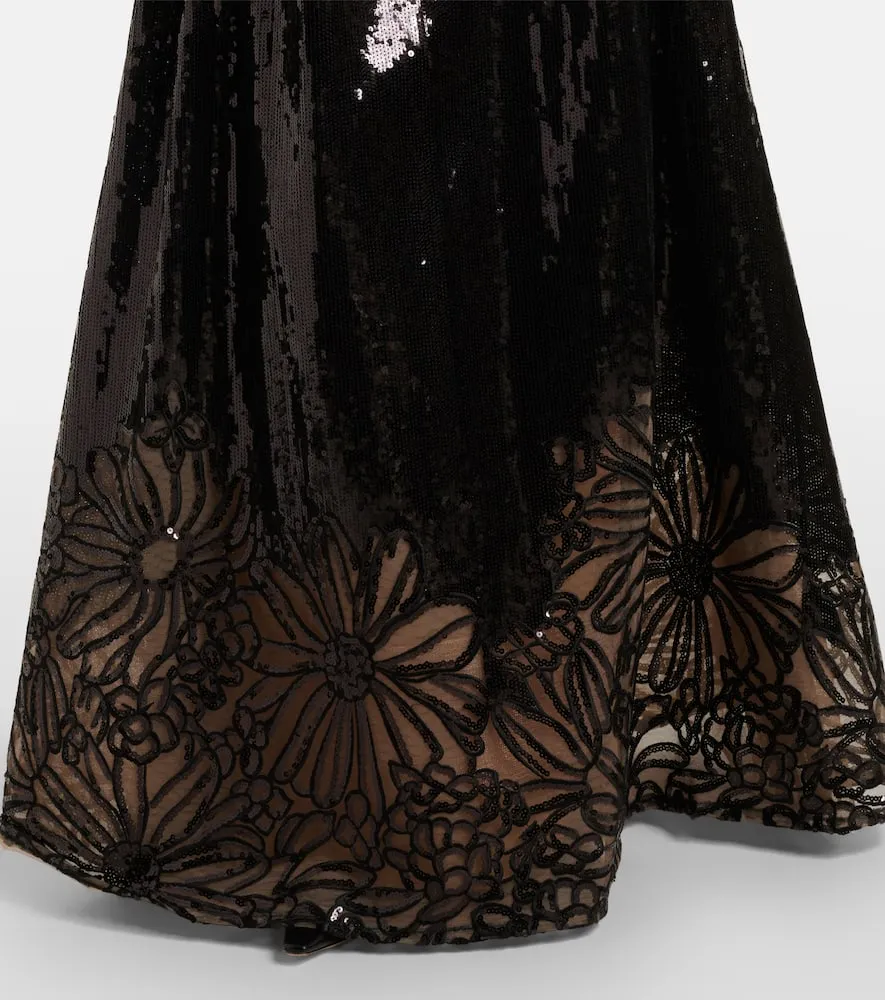 Elie Saab Floral sequined gown