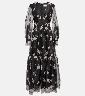 Erdem Tabetha floral embroidered silk dress