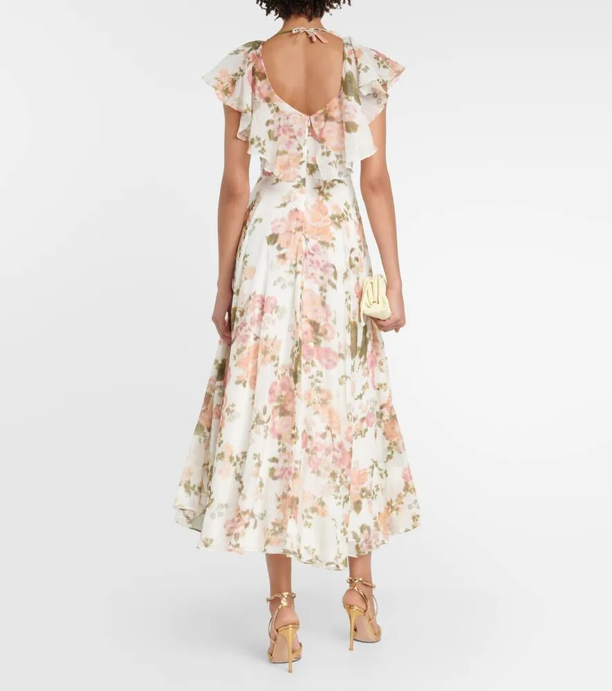 Erdem Theophila floral cotton and silk maxi dress