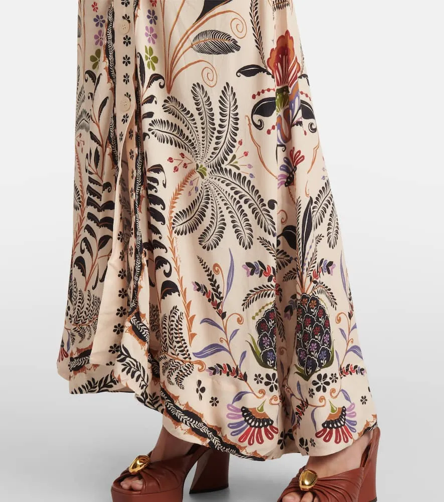 Farm Rio Classic Nature floral midi dress