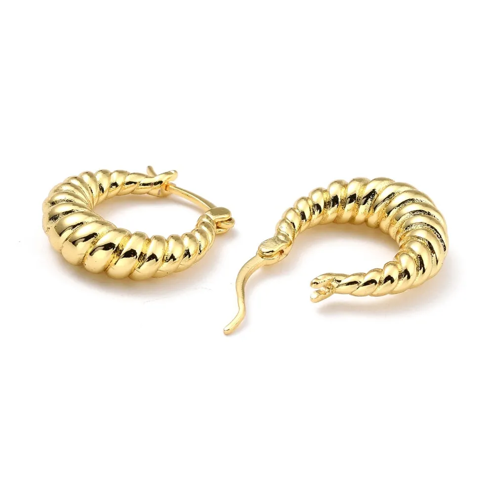 Gold Croissant Hoops