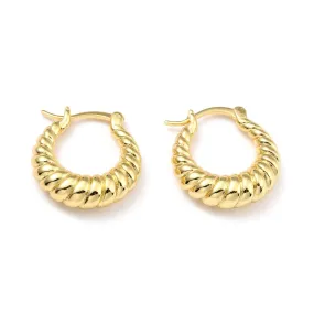 Gold Croissant Hoops