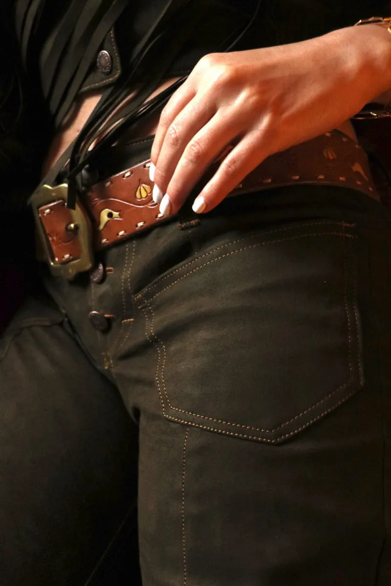 Janice Patchwork Bells - Vegan leather - Chocolate Brown