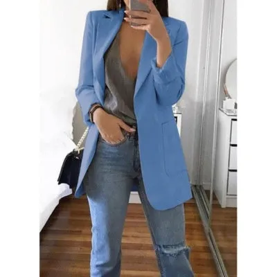 Lapel Slim Cardigan Temperament Blazer