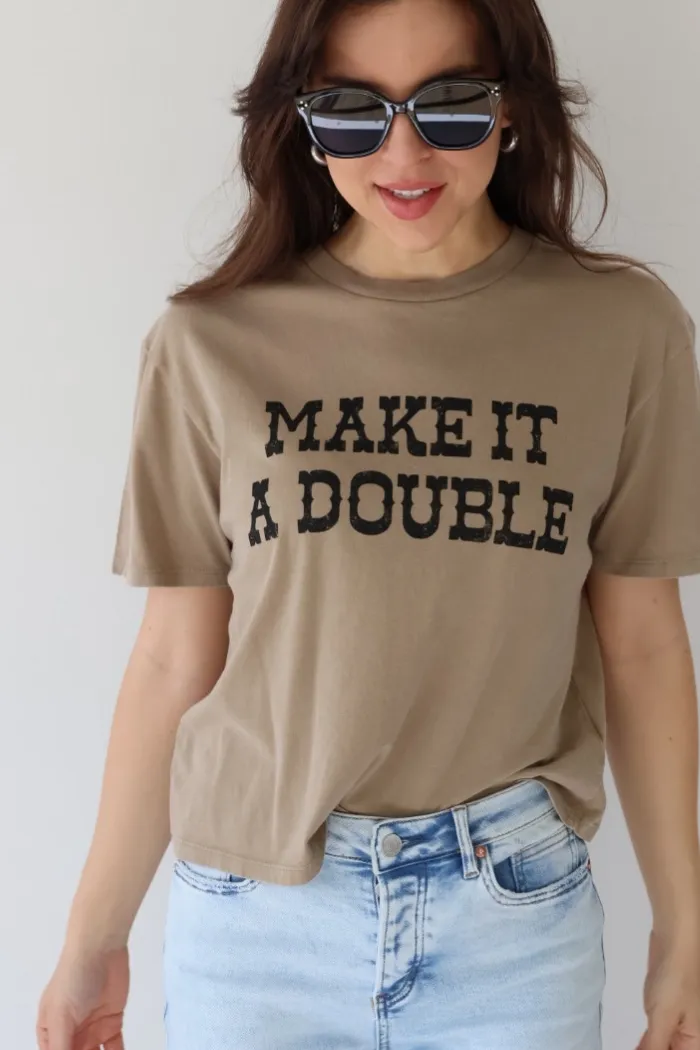 Make It A Double Crop Tee