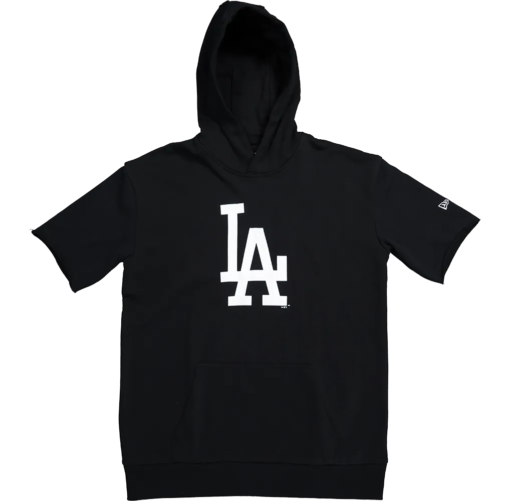New Era Los Angeles Dodgers Oversized Short Sleeve Hoodie Black