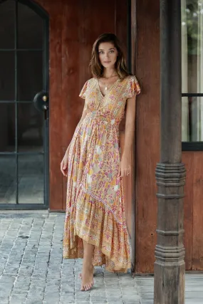 Pre-Order Yellow Floral Maxi Dress