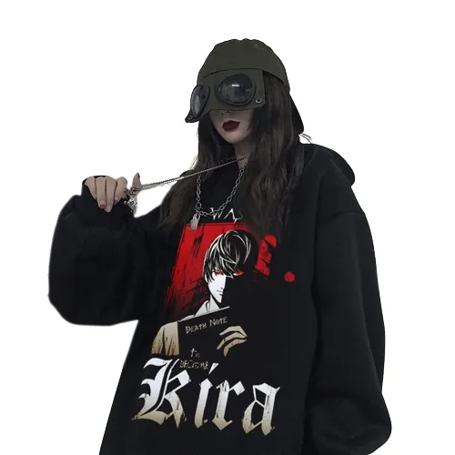 "DARK" - Light Yagami - Death Note Anime Oversized Hoodies