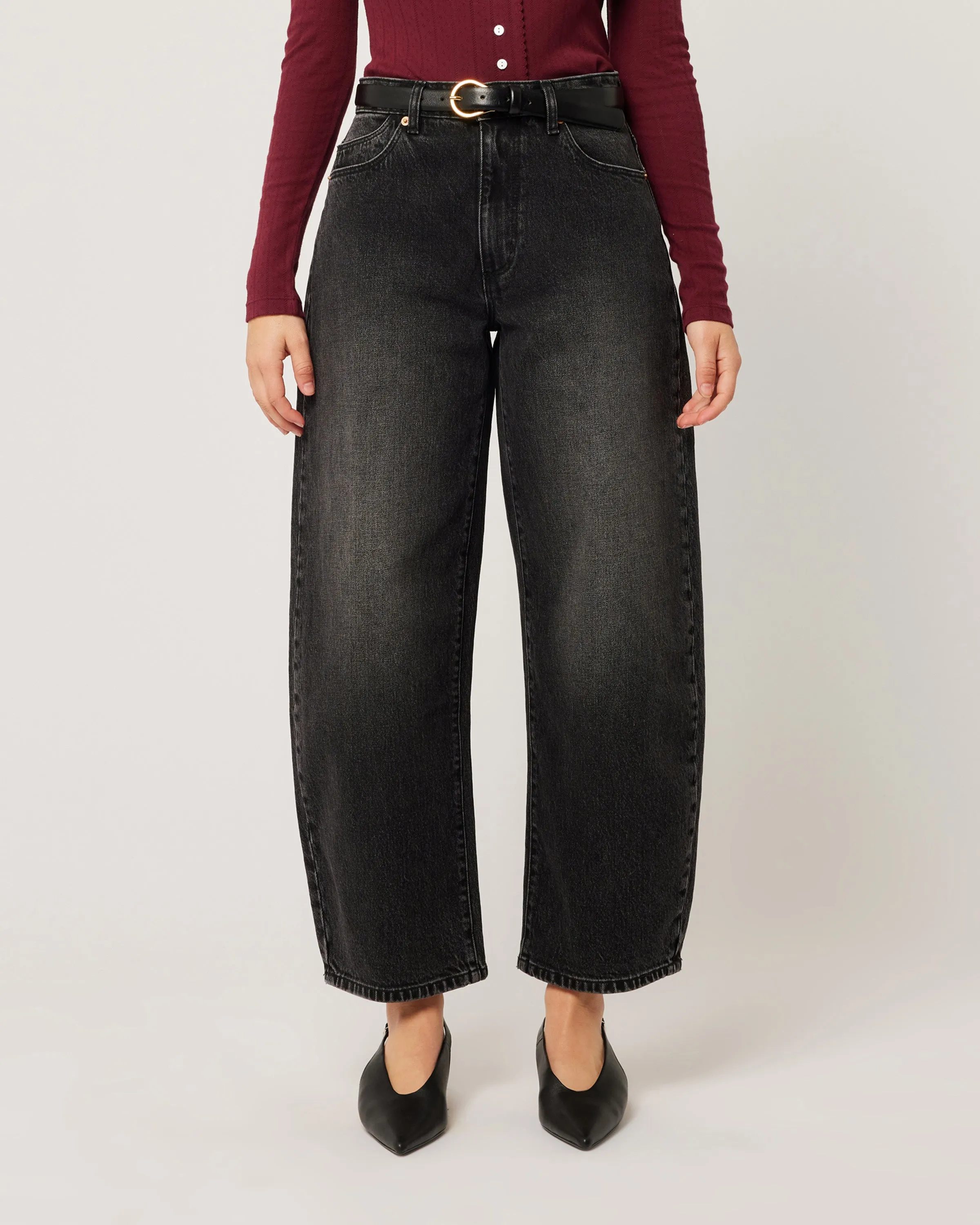 Rolla's 'Gigi Barrel' Jean - 80's Black
