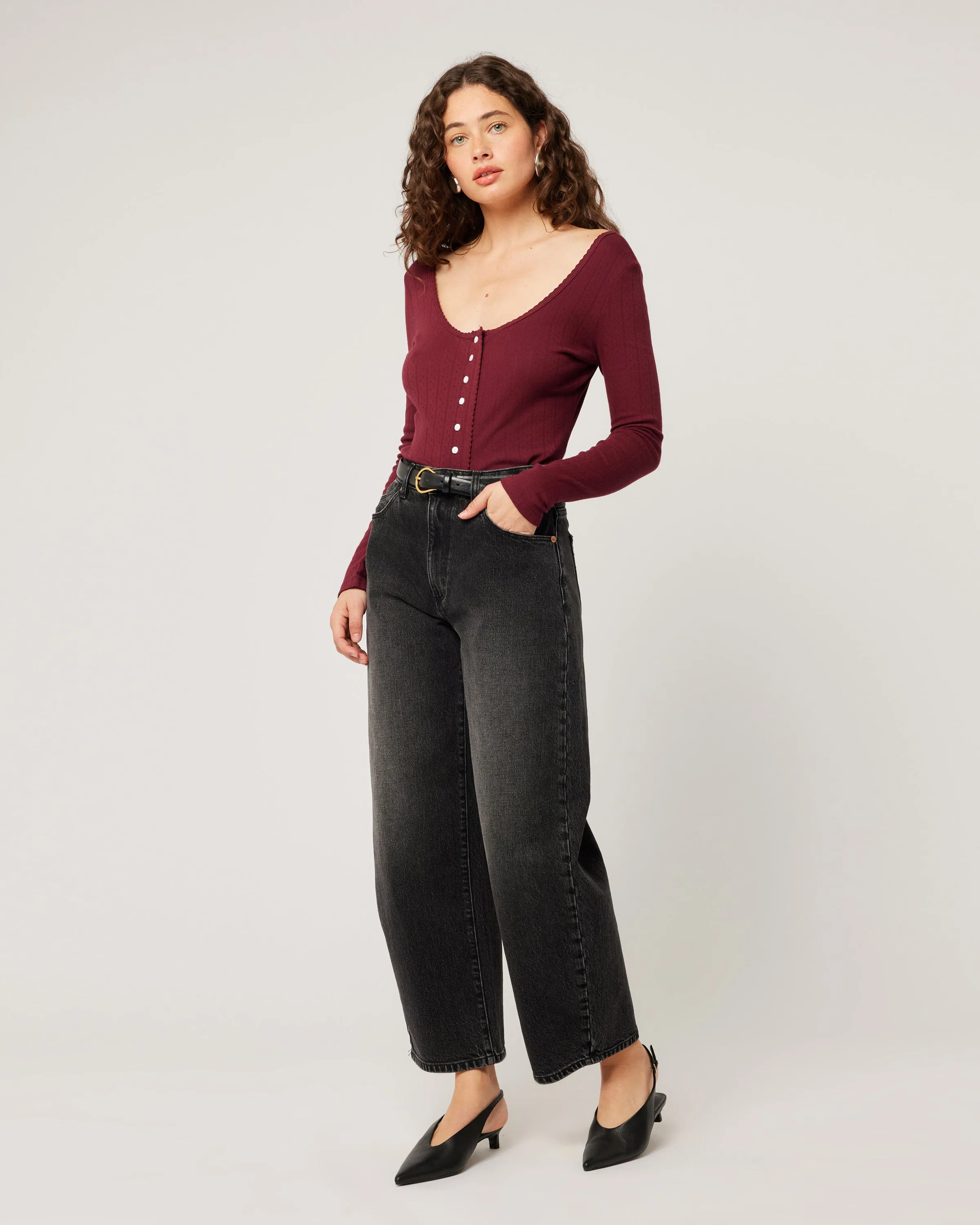 Rolla's 'Gigi Barrel' Jean - 80's Black