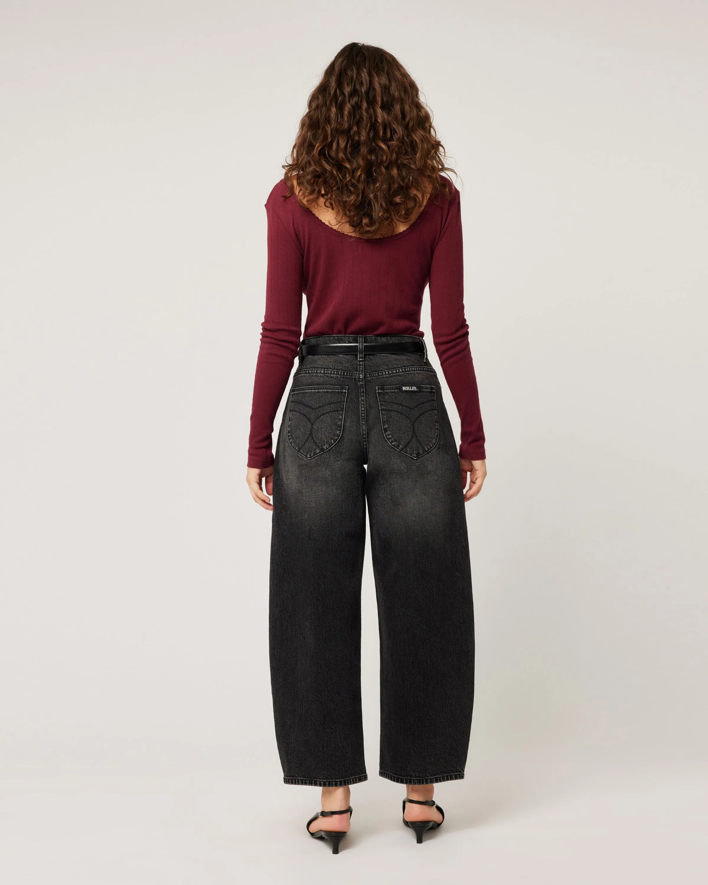 Rolla's 'Gigi Barrel' Jean - 80's Black