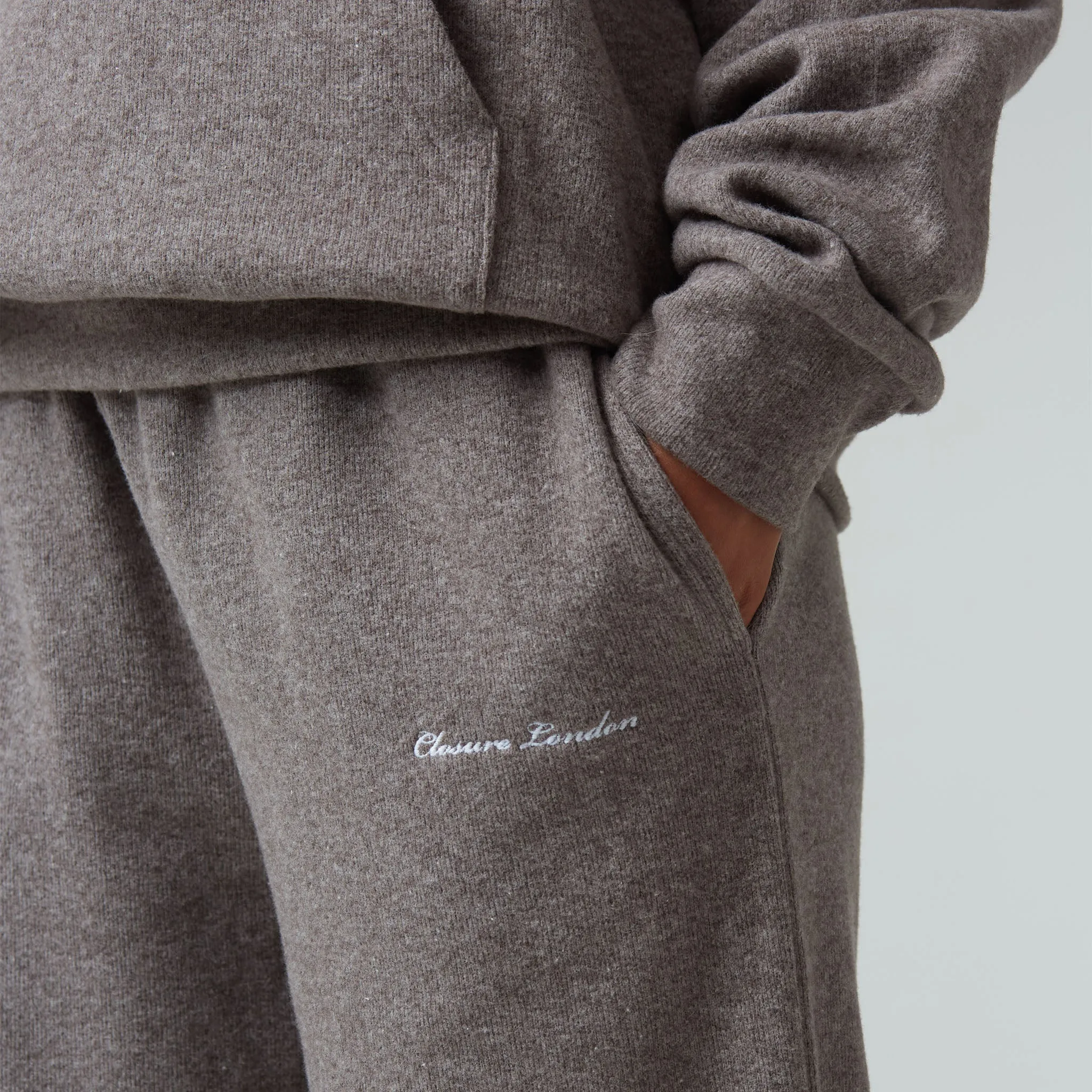 Soft Knit Tracksuit I Brown