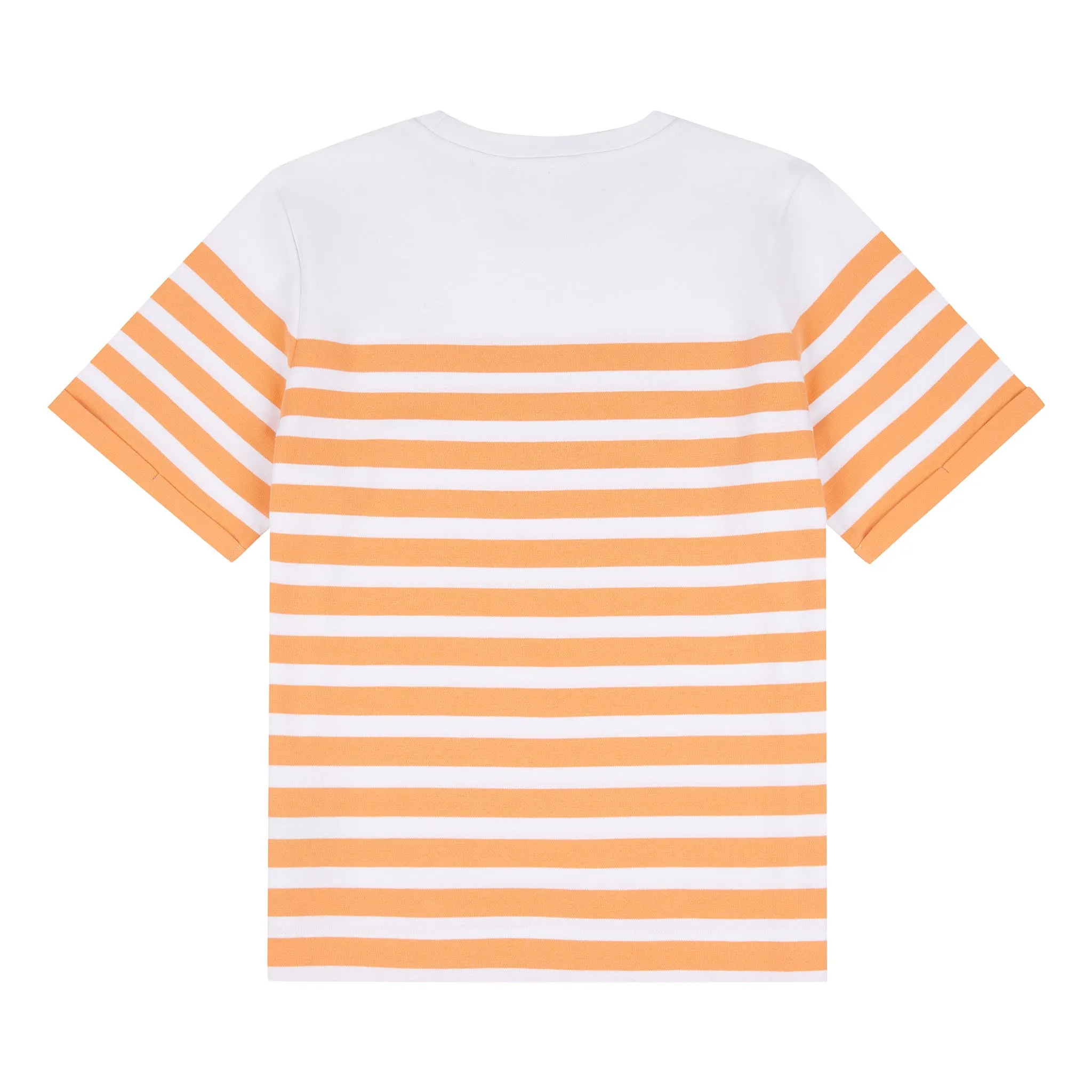 Womens Regular Fit Engineered Stripe T-Shirt in Mock Orange