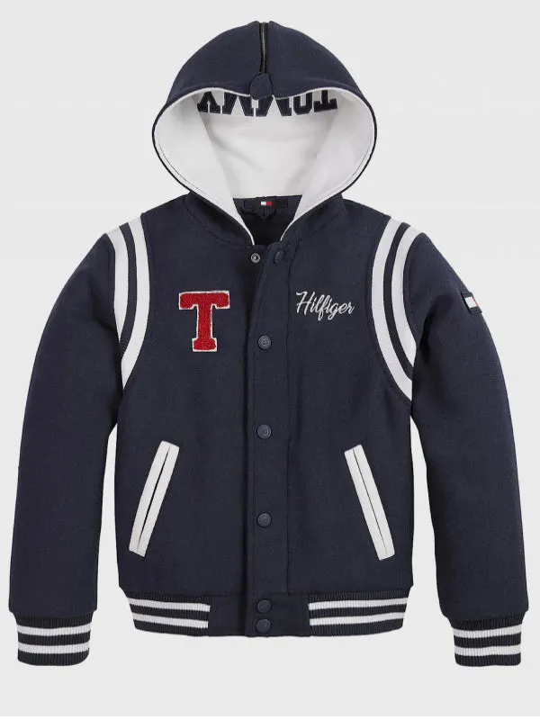 Wool Varsity Bomber